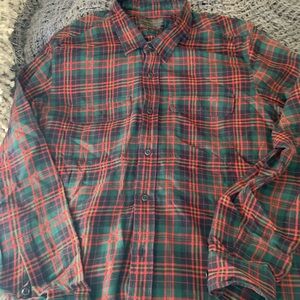 Filson Red and Green Plaid Casual Shirt